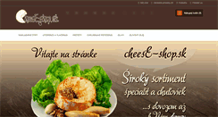 Desktop Screenshot of cheese-shop.sk