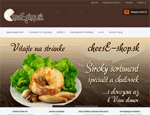 Tablet Screenshot of cheese-shop.sk