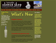 Tablet Screenshot of cheese-shop.co.nz